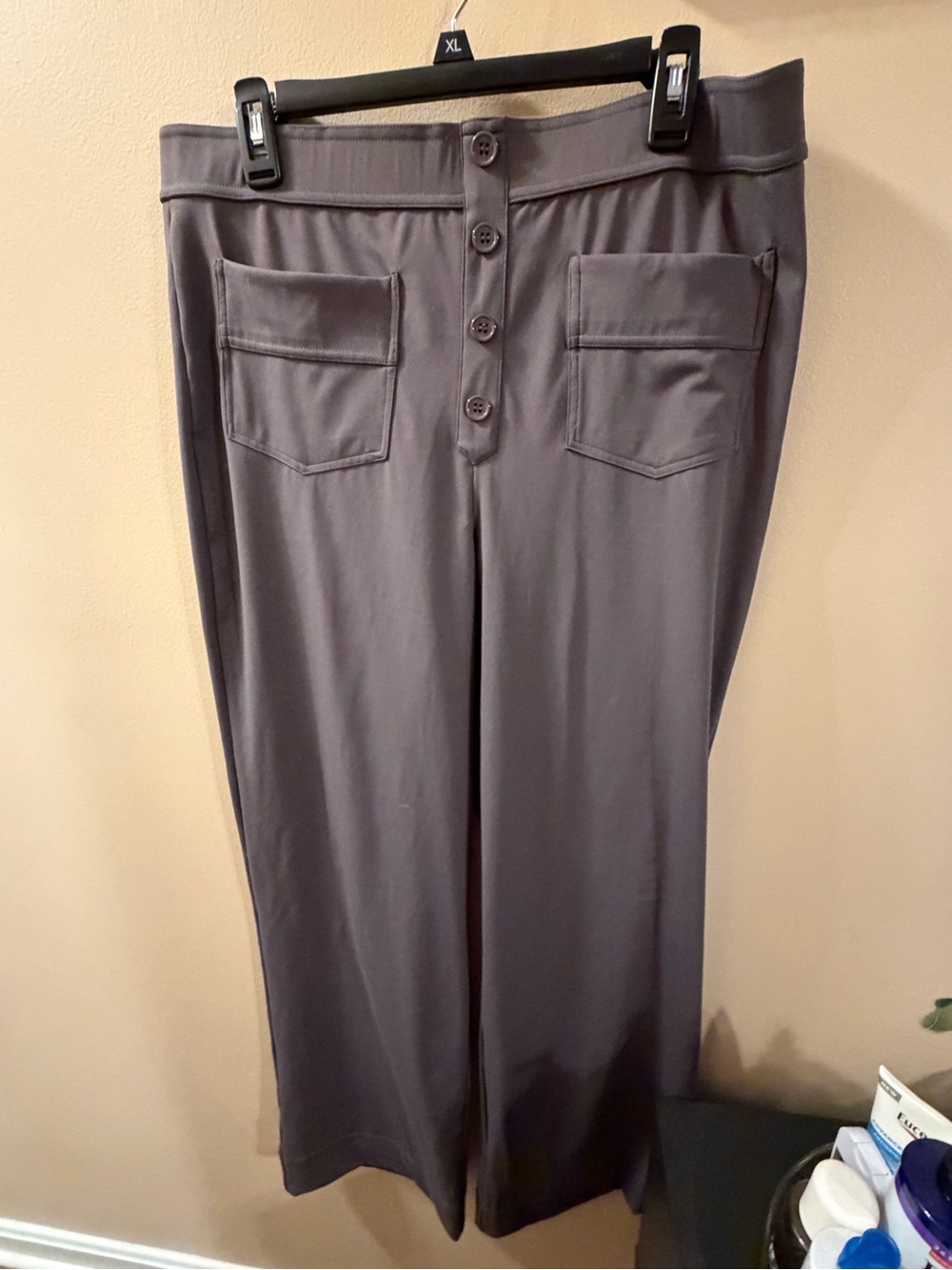 Halara Gray Wide-Leg Pants size XL Tall